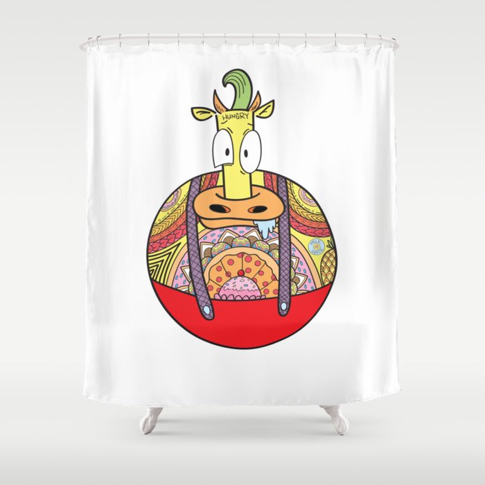 Hungry Heffer Shower Curtain
