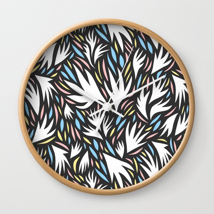 Cut Paper Pattern Wall Clock