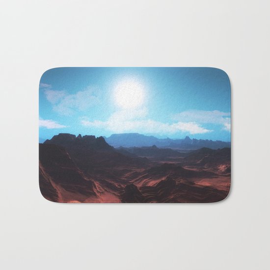Mountain landscape II Bath Mat