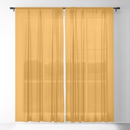 Tasty Tangerine Sheer Curtain