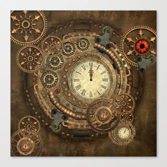Steampunk, clockwork Canvas Print