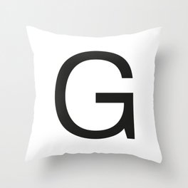 Letter G Throw Pillow