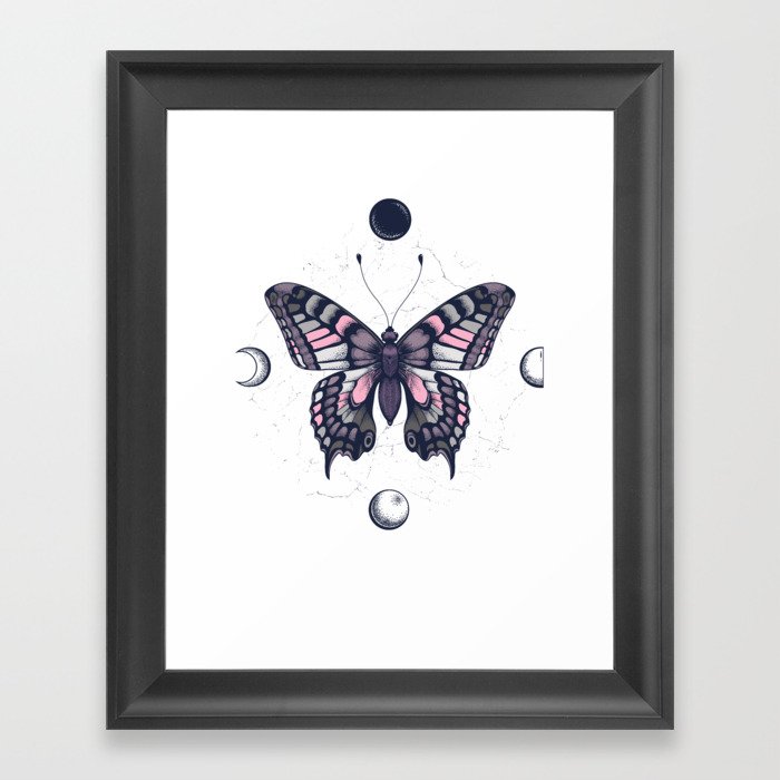 Demigirl Butterfly Framed Art Print