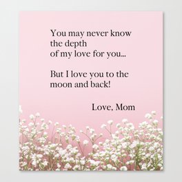 To The Moon and Back Canvas Print