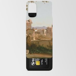 View from the Farnese Gardens, Rome by Jean-Baptiste-Camille Corot Android Card Case