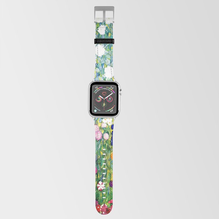 Flower Garden by Gustav Klimt vibrant Apple Watch Band