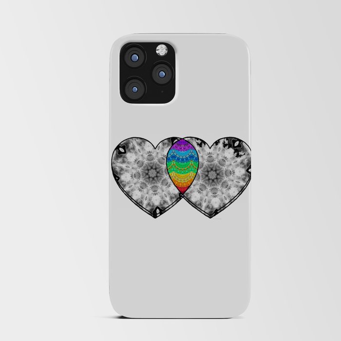You Color My World - Colorful Love Heart Art iPhone Card Case