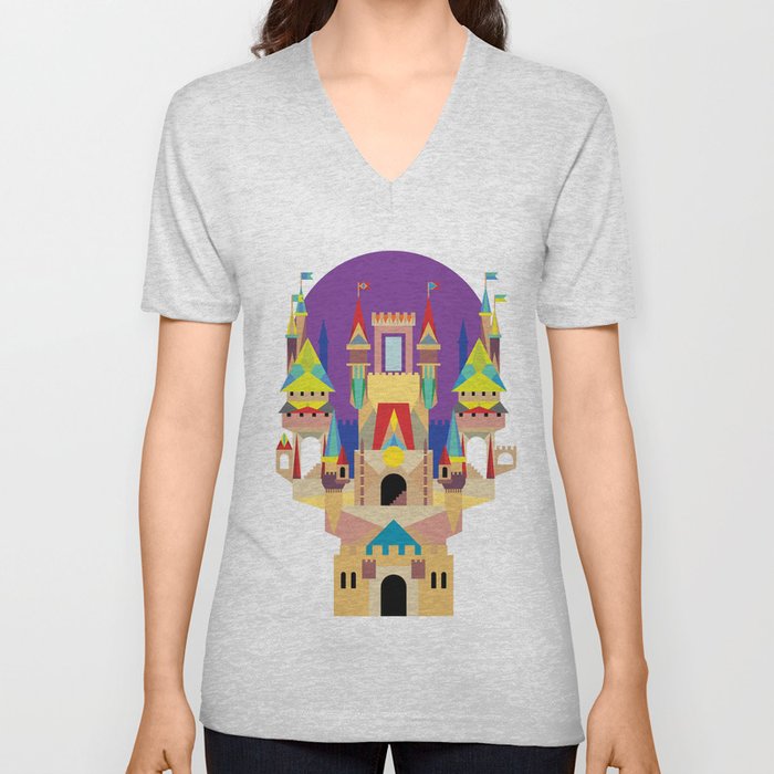 castle  V Neck T Shirt