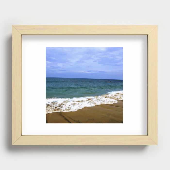 Samudra Beach, Kerala Recessed Framed Print