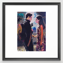 Johnny and June Framed Art Print