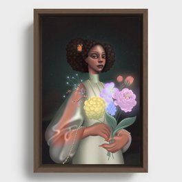 Space Princess Framed Canvas