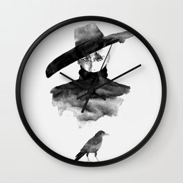  crow Wall Clock