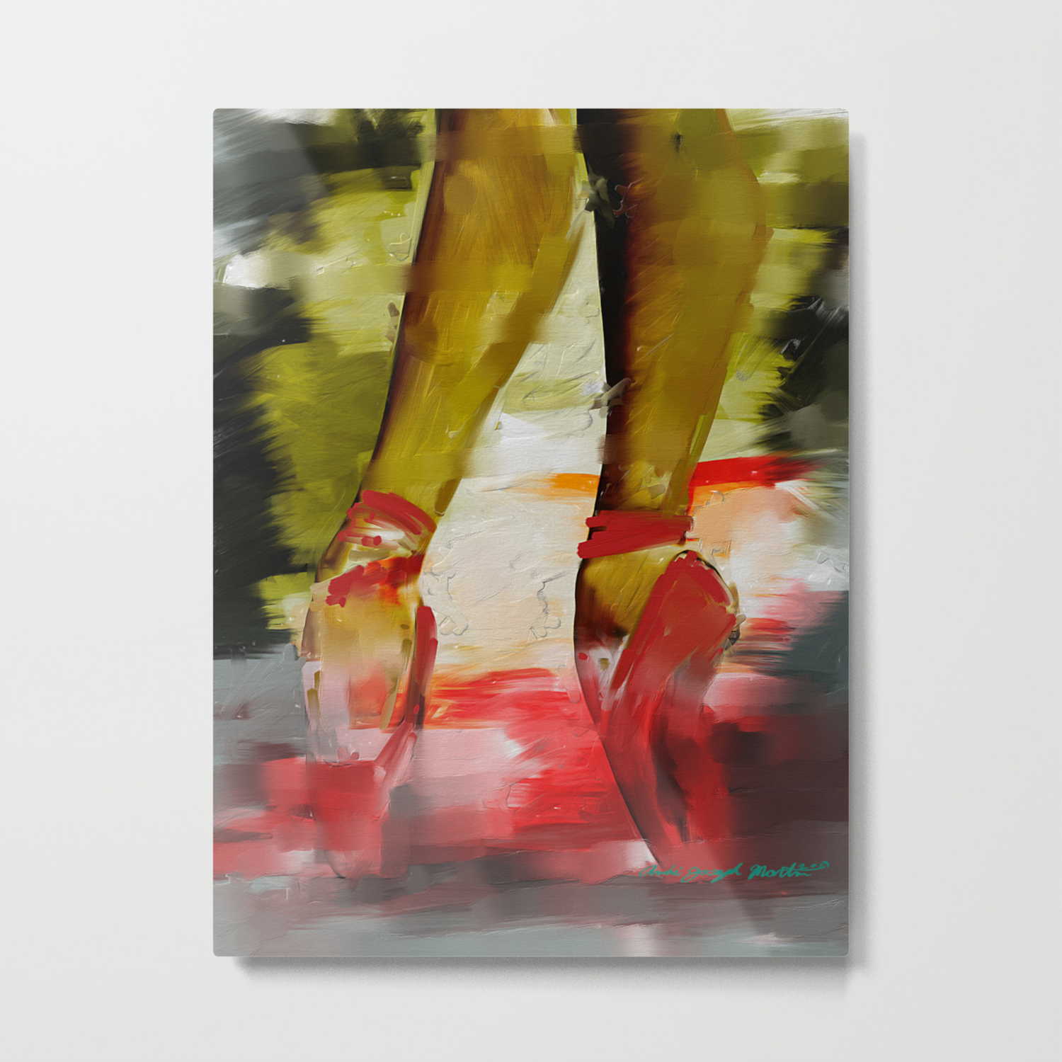 Red Ballet Slippers Metal Print By Andrejosephmartin Society6