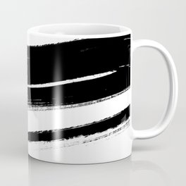 Black Abstract Brush Strokes nr 2 Coffee Mug