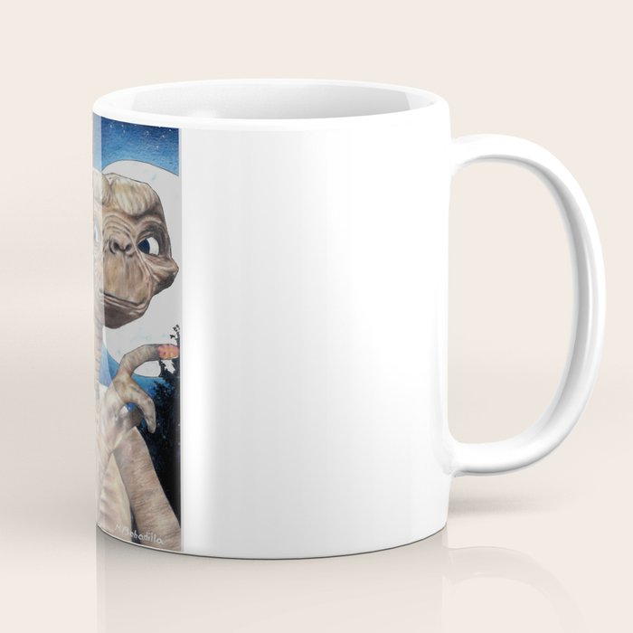 Stitch Yoda ET Original Color Pencil Drawing Coffee Mug Stitch Yoda ET Original Color Pencil Drawing Coffee Mug