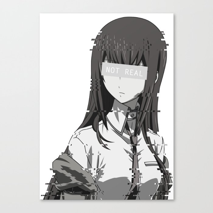 Steins Gate Kurisu Makise Design Canvas Print By Dolphin5k