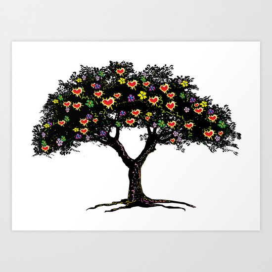 Tree of Love Art Print