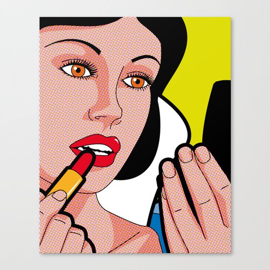 The secret life of heroes - Snow Lips Canvas Print