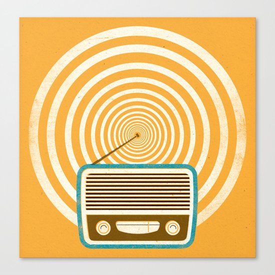 Mixed Signals - Yellow Canvas Print