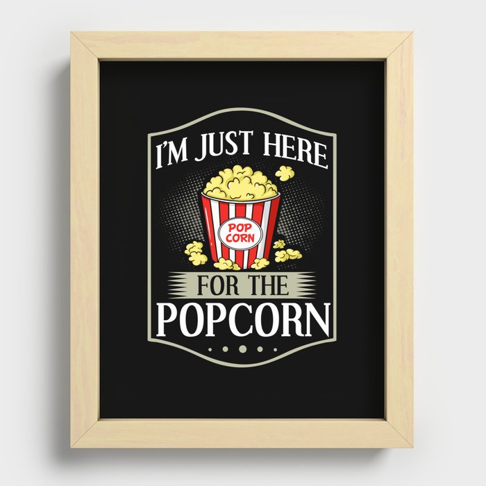 Popcorn Machine Movie Snack Maker Recessed Framed Print