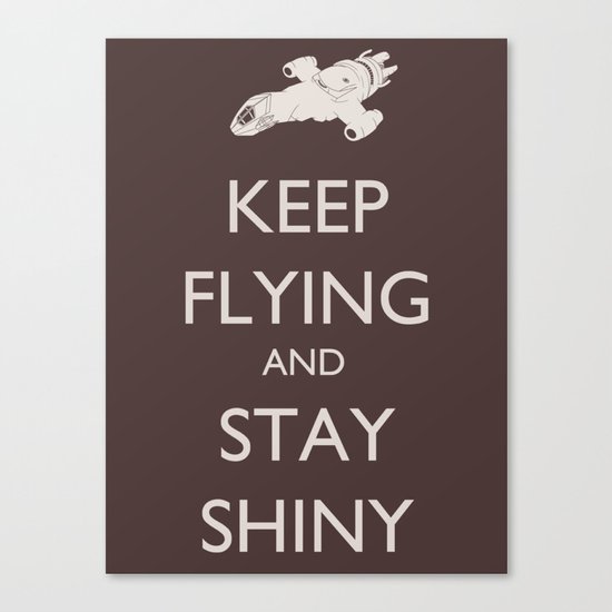 Keep Flying and Stay Shiny Canvas Print