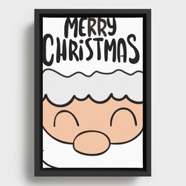 Cute Merry Christmas Framed Canvas