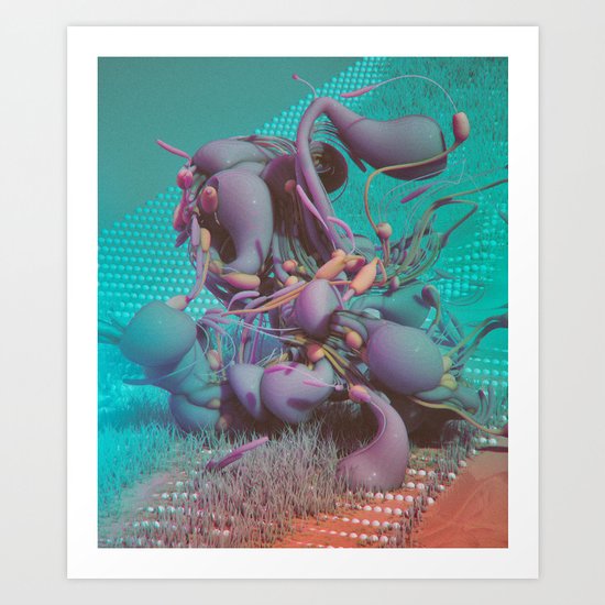 STRAIGHT MESS (everyday 06.30.16) Art Print