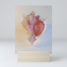 pink seashell Mini Art Print