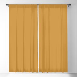 Cosy Deep Mustard Yellow Solid Color Pairs  Farrow and Balls 2021 Color of the Year India Yellow 66 Blackout Curtain