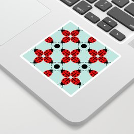 Ladybug Pattern Sticker