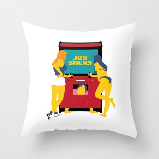 Joy Sticks Throw Pillow