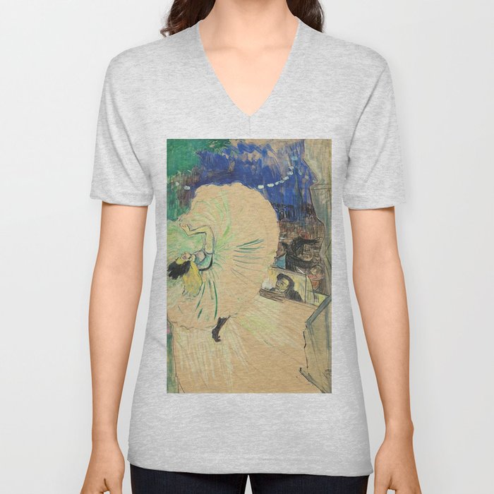 Henri de Toulouse-Lautrec - La Roue (1893) V Neck T Shirt