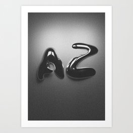 A to Z Art Print