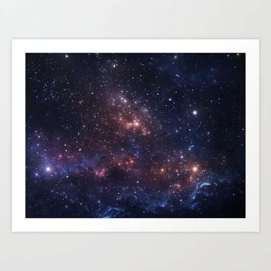 Stars and Nebula Art Print