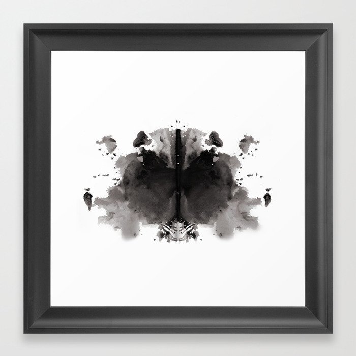 Rorschach test 4 Framed Art Print