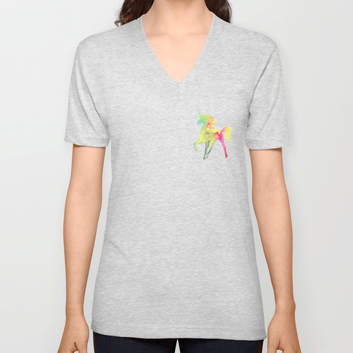 Unicorn 6 V Neck T Shirt