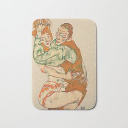 Egon Schiele "Lovemaking" Badematte