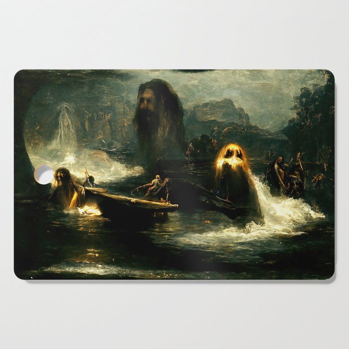 The damned souls of the River Styx Cutting Board