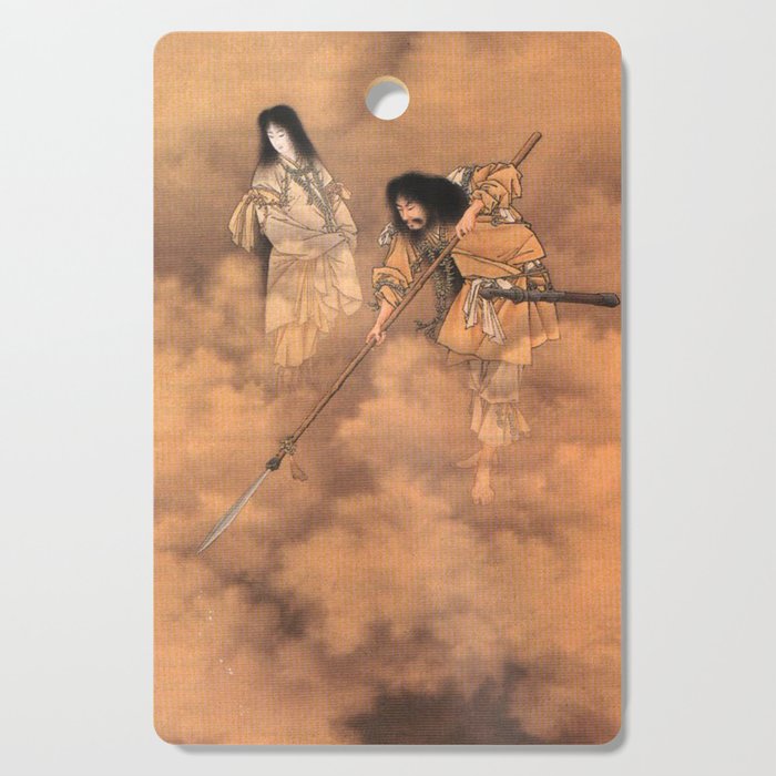 Gods of creation and death in Japanese mythology. Cutting Board