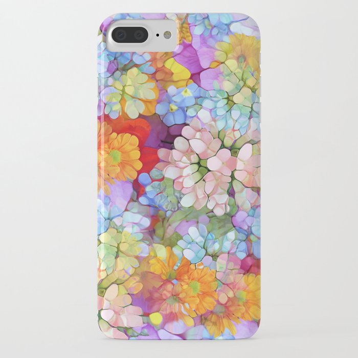 rainbow flower shower iphone case