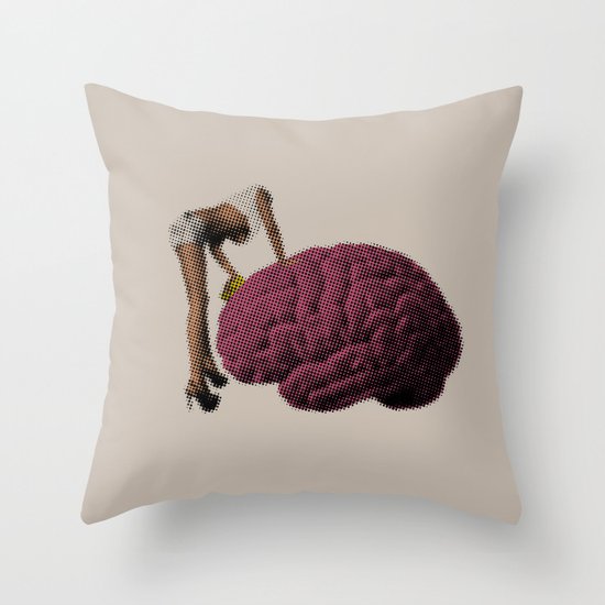 Brainwash Throw Pillow