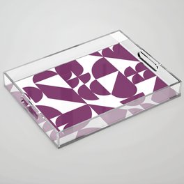 Geometrical modern classic shapes composition 7 Acrylic Tray