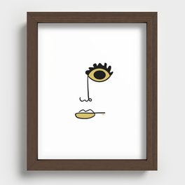 I see faces II Recessed Framed Print