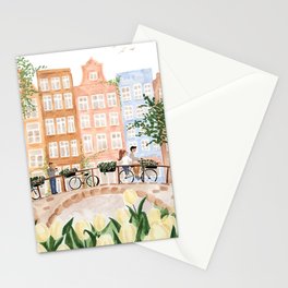 Amsterdam in the Spring Stationery Card