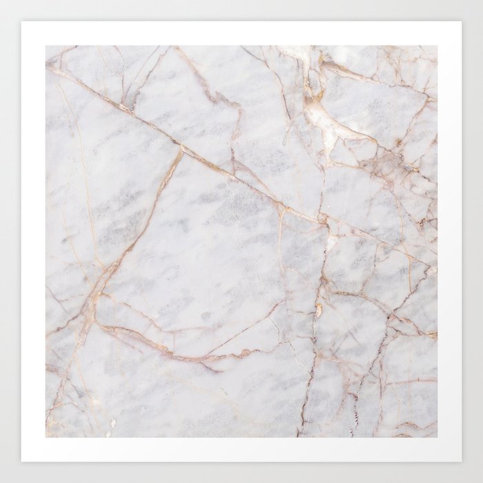 White Italian Marble & Gold Kunstdrucke White Italian Marble & Gold Kunstdrucke
