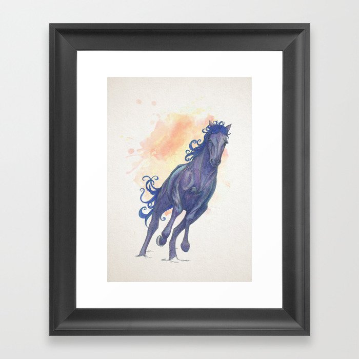 Galoping Horse Framed Art Print