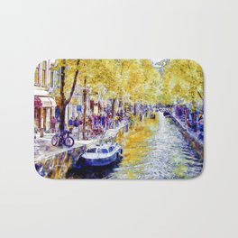 Amsterdam Canal Bath Mat