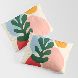 Wildlife | Cutouts by Henri Matisse Pillow Sham | Minimal, Vintage, Wild, Colorful, Cut Outs, Flowers, Cutout, Nature, Shapes, Abstract 