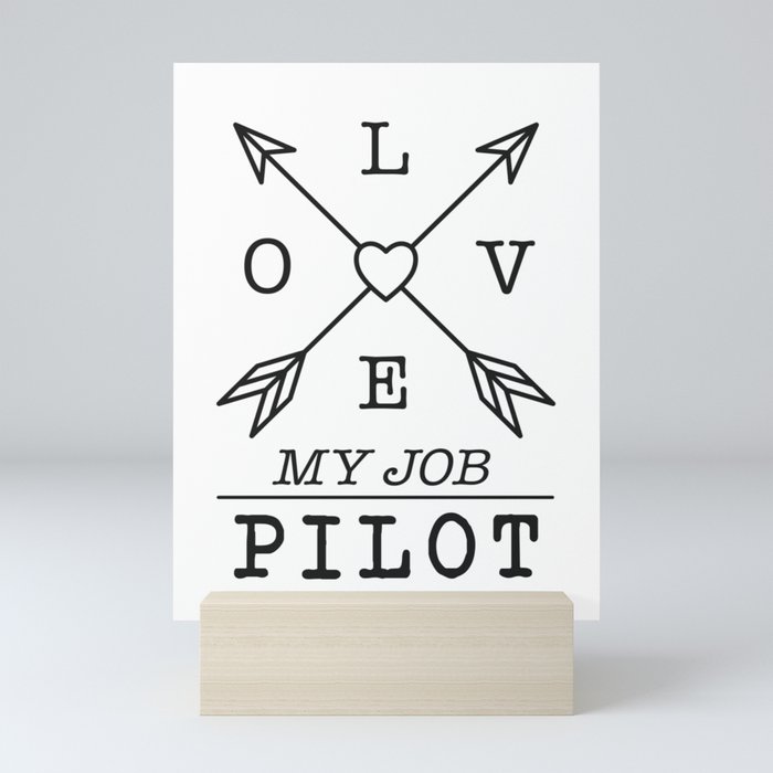Pilot profession Mini Art Print