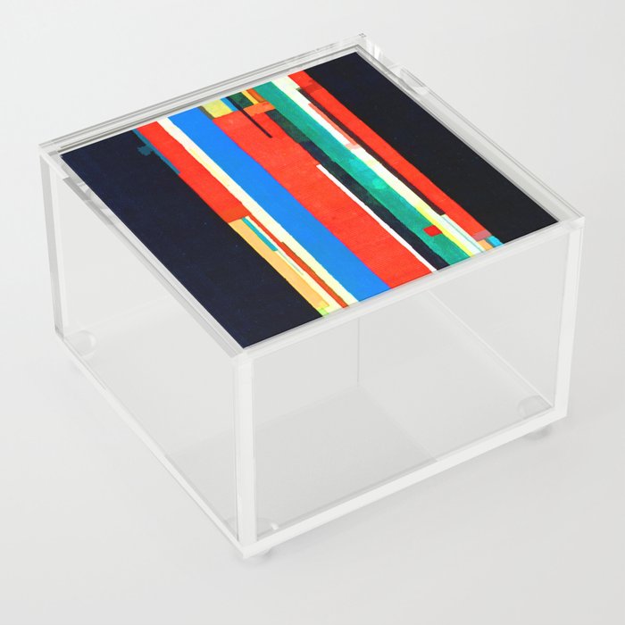 Ilya Chashnik Colored Lines in Vertical Motion Acrylic Box